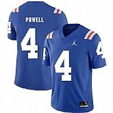 Florida Gators 4 Brandon Powell Blue Throwback College Football Jersey Dzhi,baseball caps,new era cap wholesale,wholesale hats